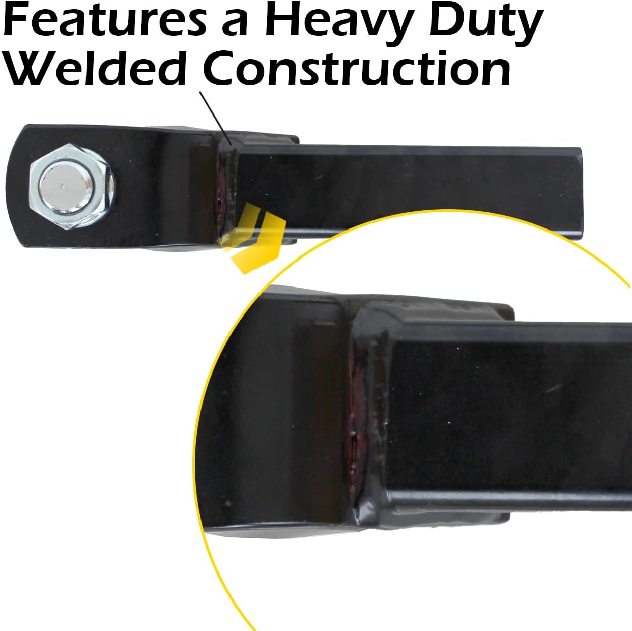 Trailer Hitch Mount with 2 inch Ball and Pin, Fits 2 inch Receiver, 7,500 lbs Capacity O3797