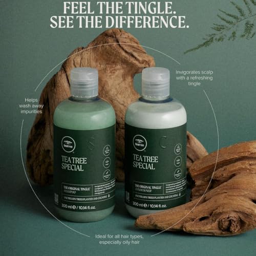 Tea Tree Shampoo for Oily Hair, Deep Cleansing Scalp Y547