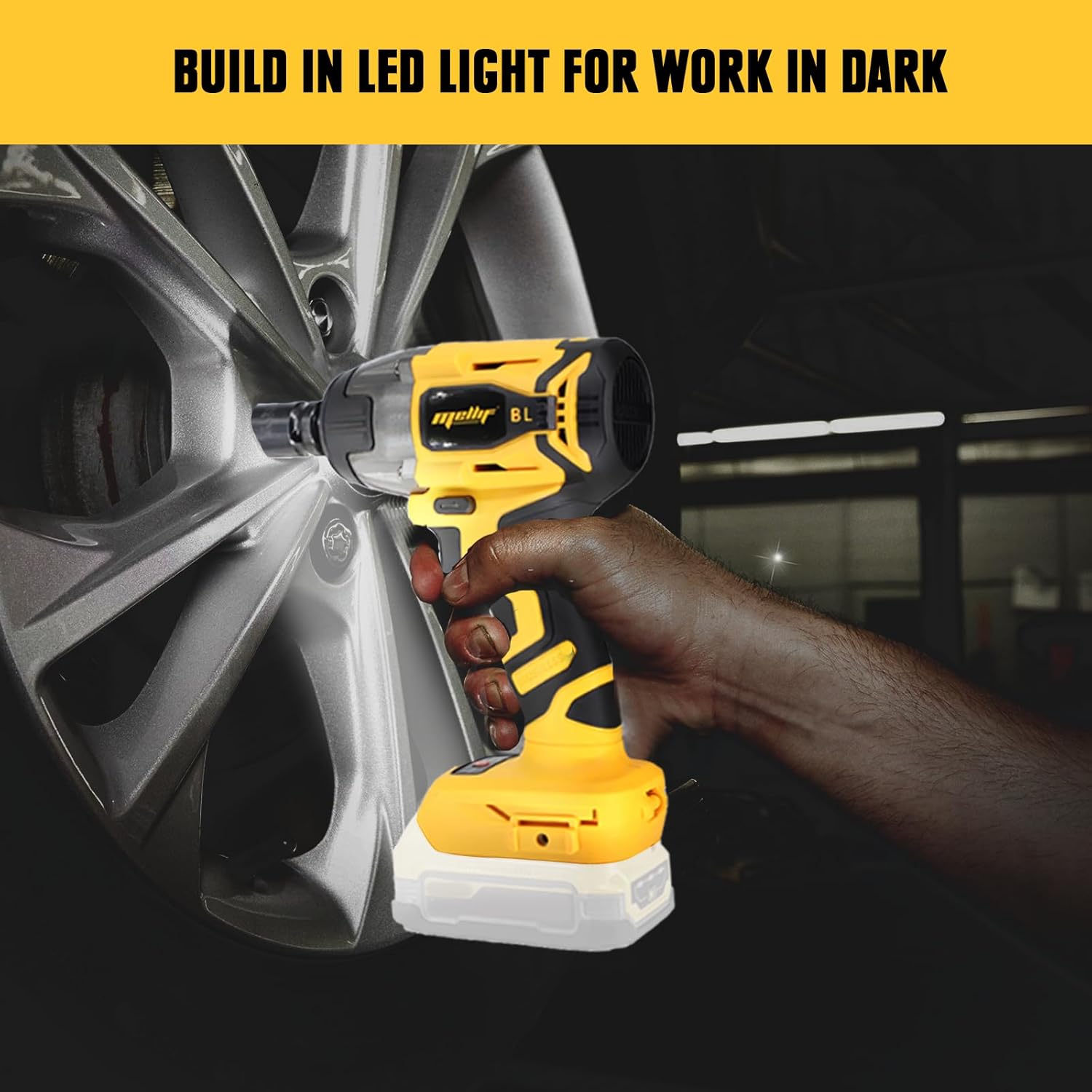Cordless Brushless 1/2 Impact Wrench for Car Tires A398732