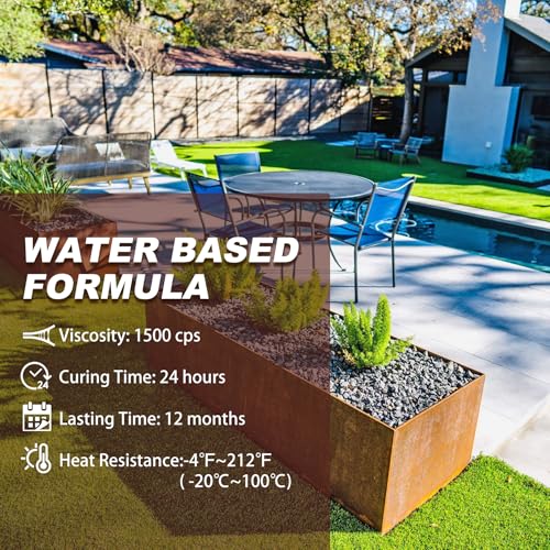 Mulch Glue - 1 Gallon Concentrate Gravel Glue with Applicator for Landscaping W367416