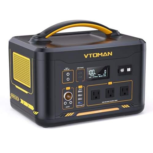 VTOMAN Jump 1800 Portable Power Station 1800W (Peak 3600W), 1548Wh Expandable LiFePO4 Battery Generator with 12 Outputs, for Power Outages, Outdoor Camping (Upgraded To 400W Input)