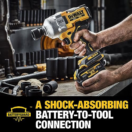 Cordless Impact Wrench Kit, 1/2" Hog Ring, Battery and Charger Included E566676