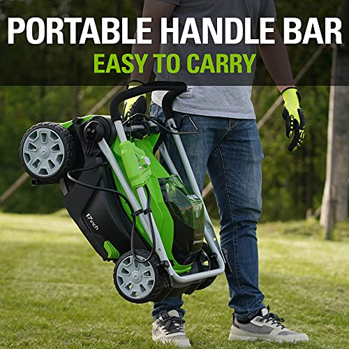 40V 17" Cordless Push Lawn Mower, 4.0Ah Battery and Charger Included H381388