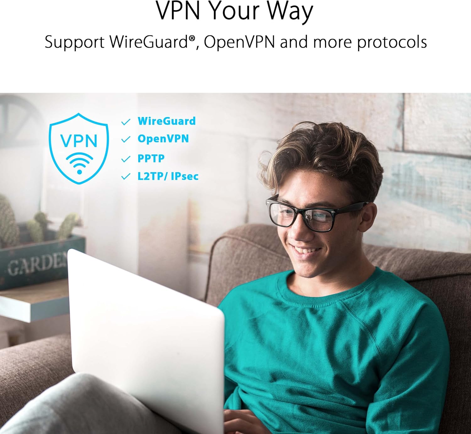 WiFi 6 Dual Band Extendable Router with Parental Controls and VPN U746