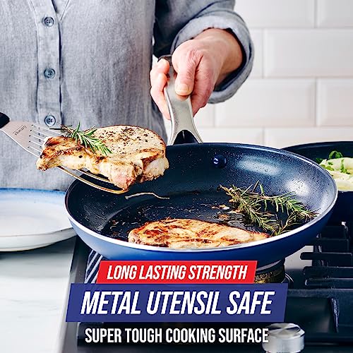 Diamond Infused Ceramic Nonstick Frying Pan Skillet Set, 9.5" and 11", PFAS-Free P6322