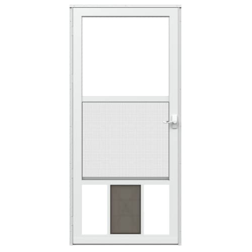 LARSON Petview Storm Door White 32-in x 81-in