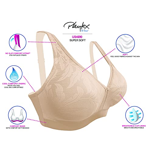 Women's Super Soft Wireless Full-coverage Bra B732