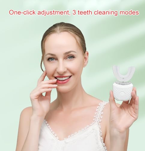 U-Shaped 360° Automatic Ultrasonic Toothbrush, IPX7 Waterproof, Wireless Charging J879504
