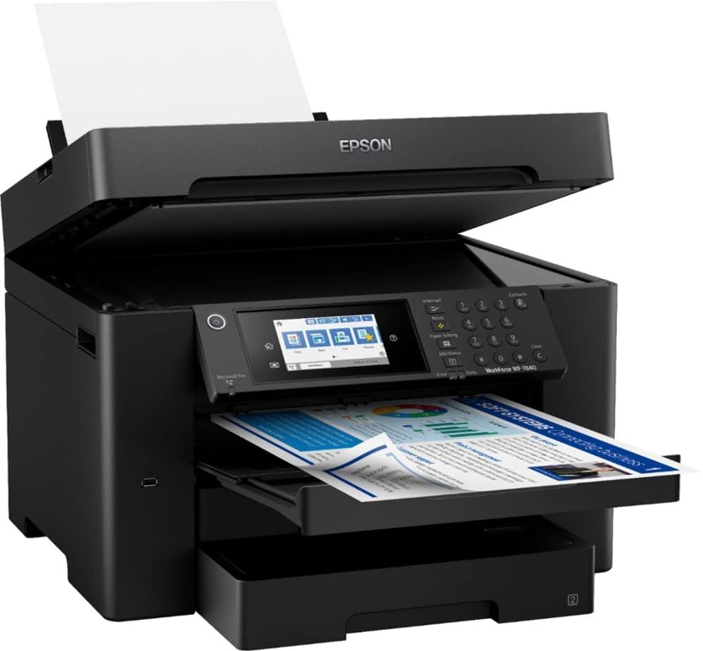 Wireless All-in-One Inkjet Printer with Wide-Format Printing, Auto Duplex, Copy Scan Fax H473