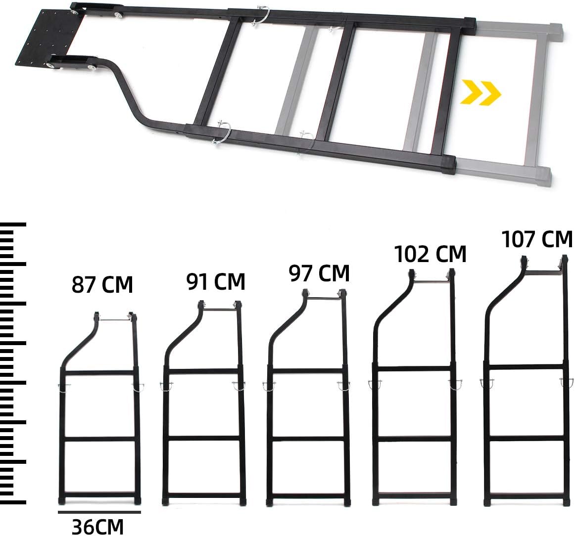 Tailgate Ladder Pickup Truck Accessories with Stainless Steel Screws K997900