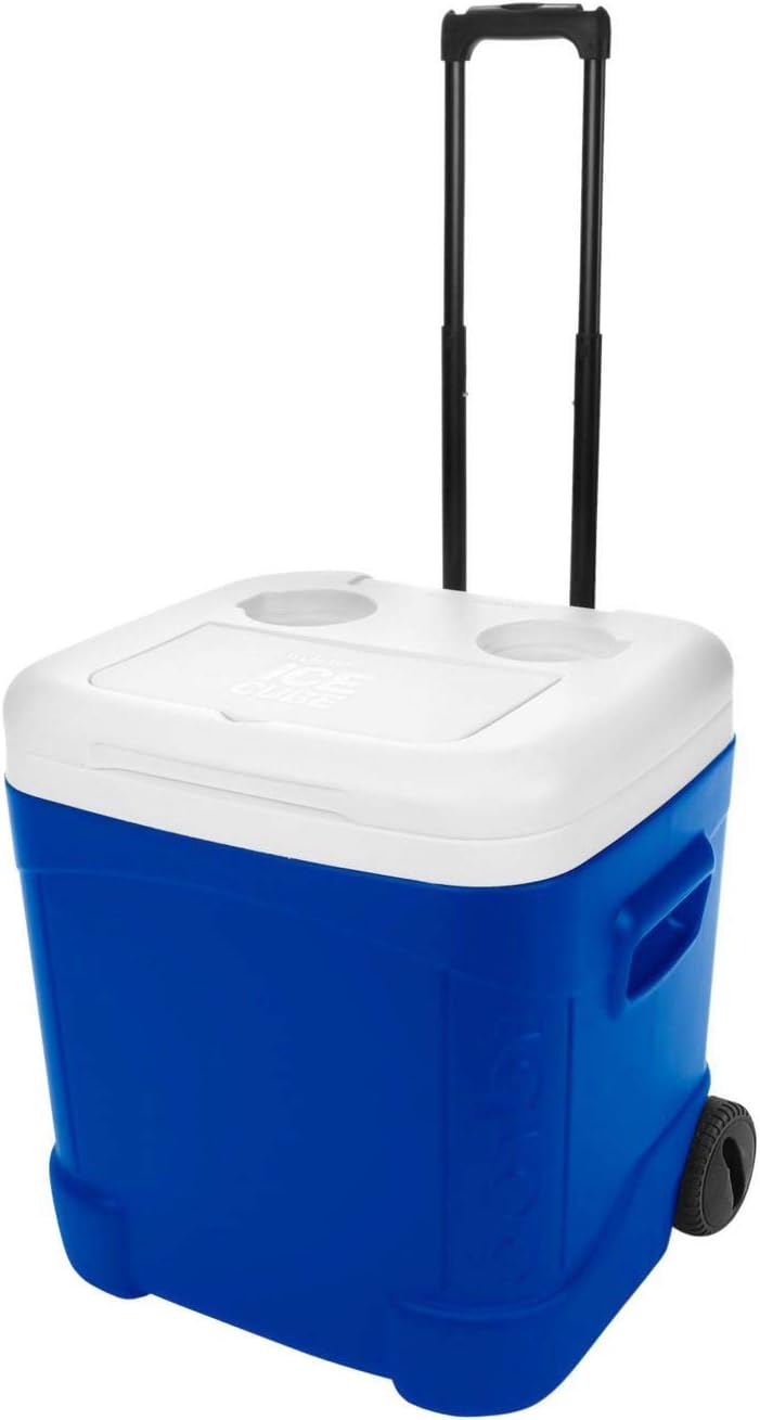 Ice Cube Wheeled Roller Cooler, 60 Qt F5122