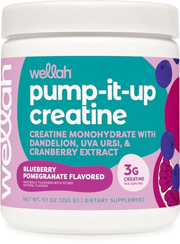 Pump-It-Up Creatine (50 Servings, Unflavored) - Creatine Monohydrate with Dandelion, Uva Ursi, & Cranberry Extract