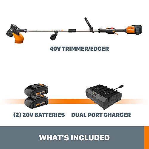Cordless String Trimmer Edger 13" with 2 Batteries and Charger C951
