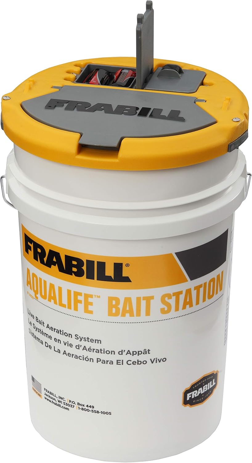 Aerated Live Bait Bucket 6-Gallon Storage A431