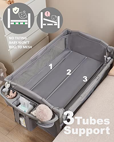 4 in 1 Baby Bassinet Bedside Sleeper with Changing Table S335706