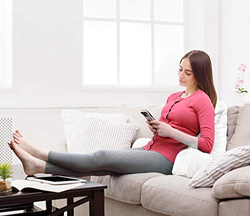 Reading Pillow for Bed, Shredded Memory Foam Back Support with Pockets U8285