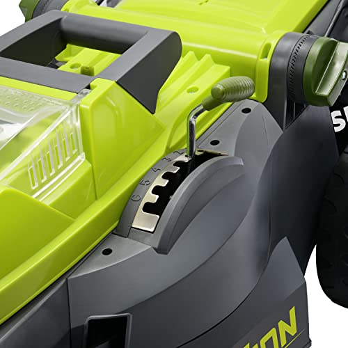 Cordless 16-Inch Brushless Lawn Mower Kit with Battery and Charger Q9349