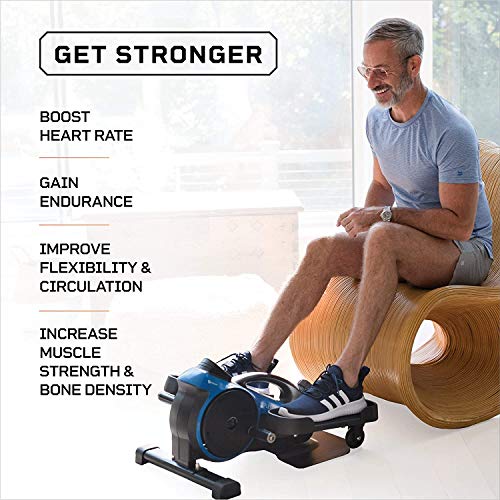 Under Desk Elliptical Exercise Machine - Motorized Pedal Exerciser for Home Workout E850