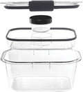 Rubbermaid Brilliance Food Storage Salad Container, Medium Deep, 4.7 Cup, Clear