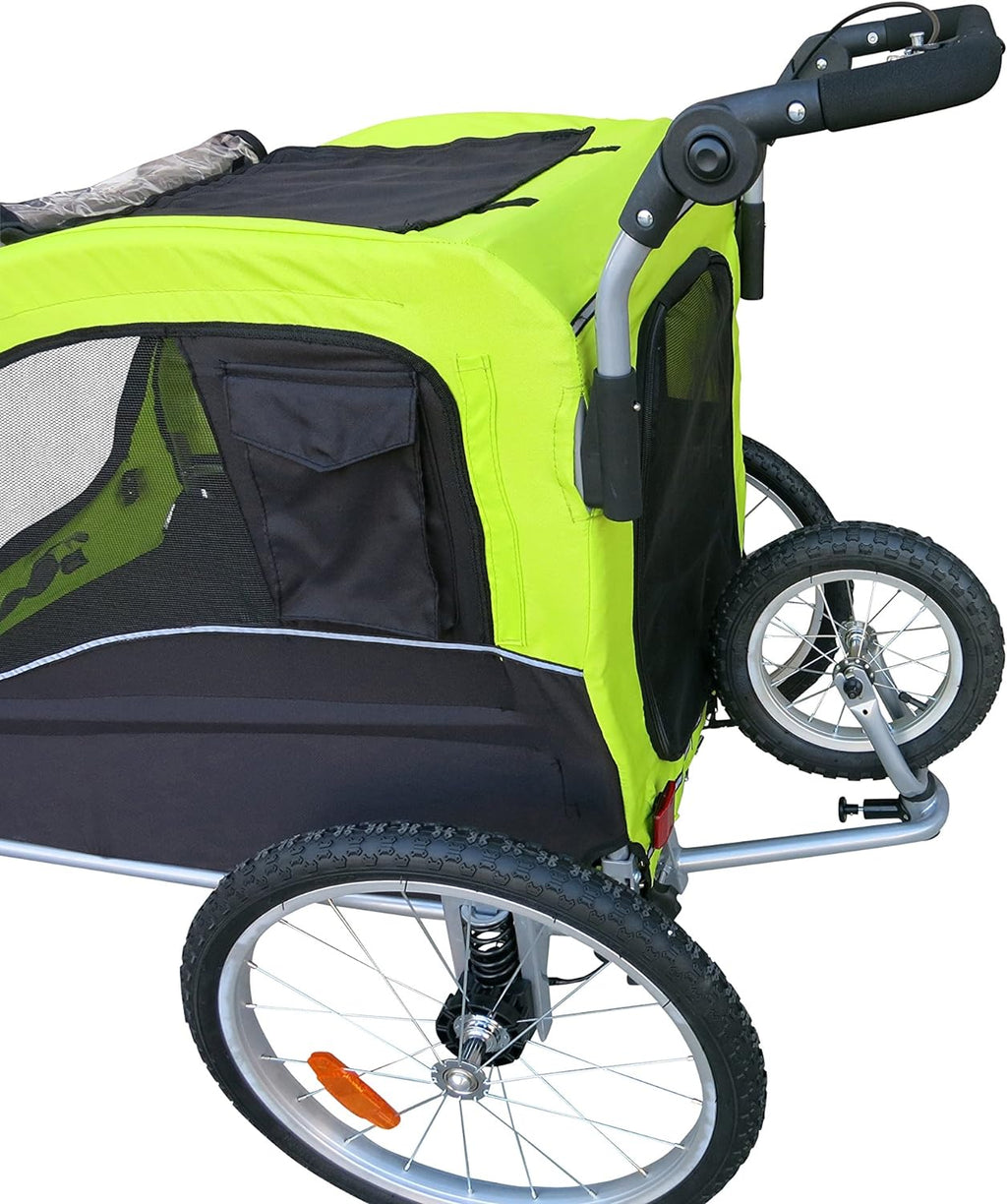 Large Pet Bike Trailer Dog Stroller & Jogger with Shocks K574