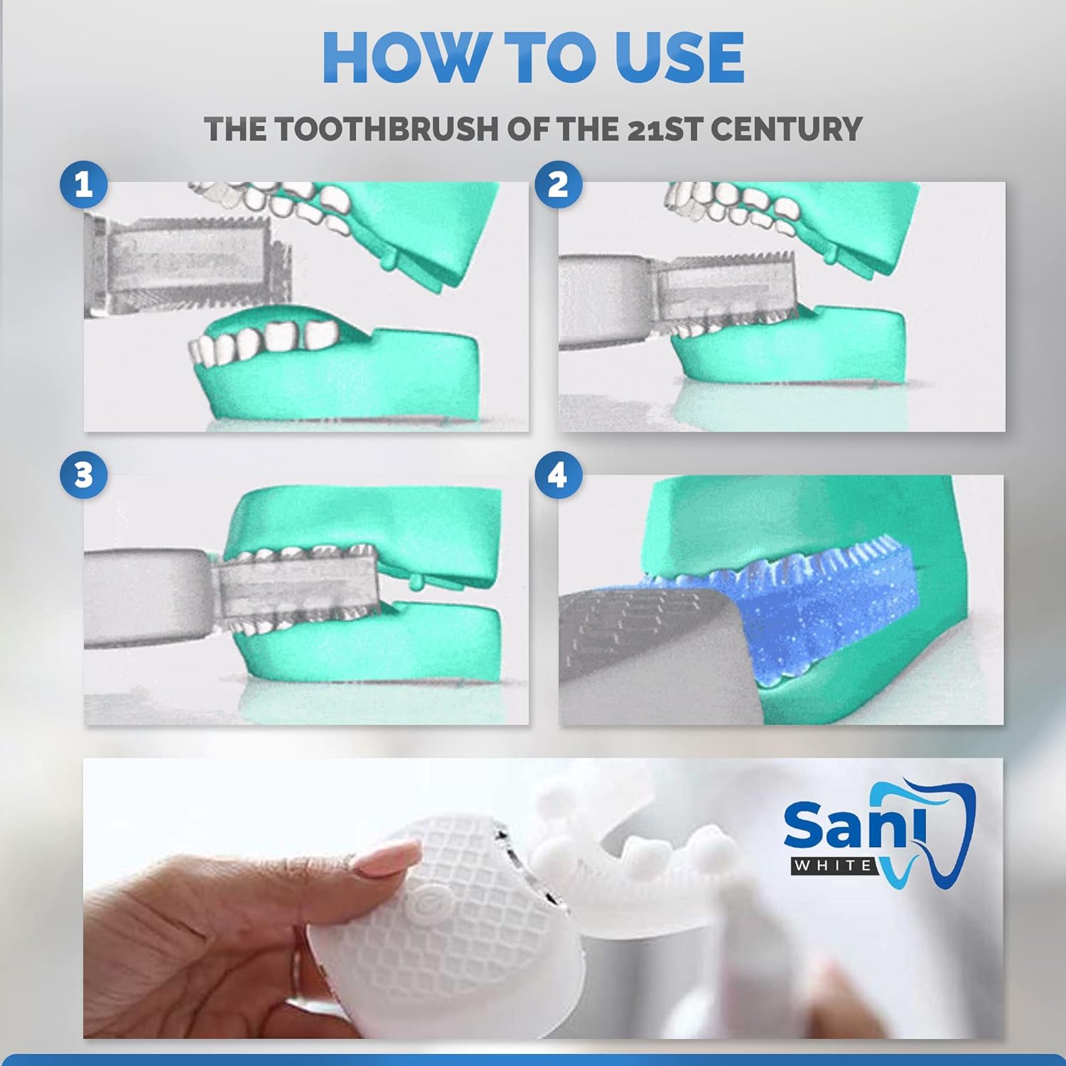 U Shaped Ultrasonic Toothbrush for Adults Z875