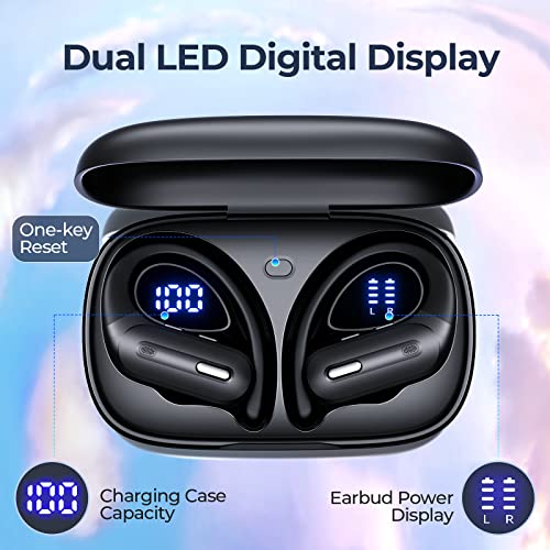 Wireless Earbuds with Charging Case, 90 Hrs Playtime, Waterproof, Purple S550292