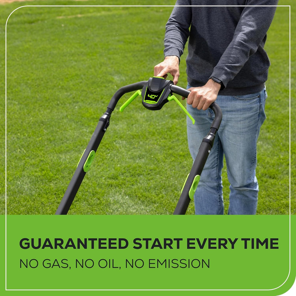 40V 20" Brushless Push Mower with 4.0Ah Battery Q848153