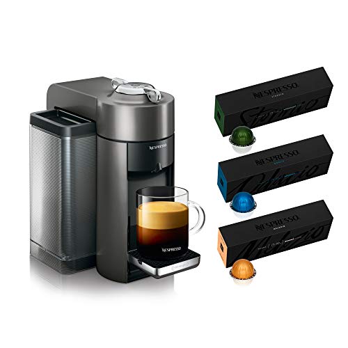 Nespresso Vertuo Coffee and Espresso Machine by De'Longhi, Piano Black
