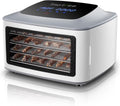 Upgraded 4-layer Food Dehydrator for Jerky, Stainless Steel Trays Food Dryer Machine with Deluxe Accessories Kit, 400W 190°F Temp and Timer Control, for Herbs, Meat, Fruit, Veggies, Mushroom