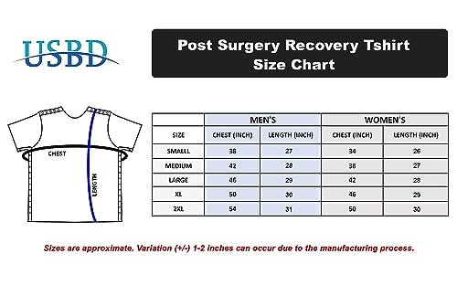 Post Surgery Shoulder Recovery Shirt with Snap Open Design S45378