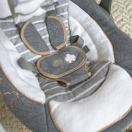 2-in-1 Portable Baby Swing & Infant Seat with Vibrations and Nature Sounds T7354