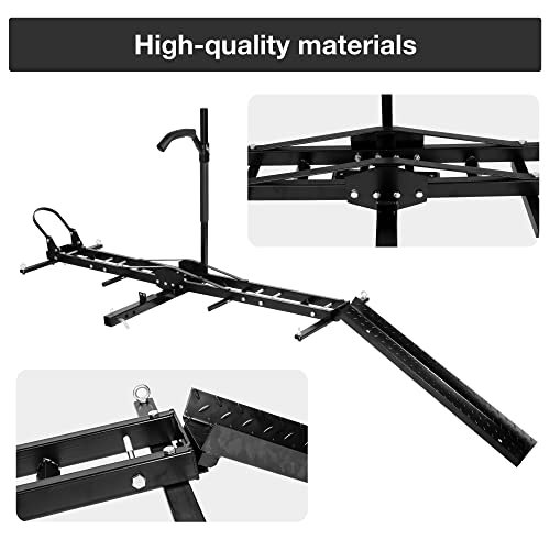 Motorcycle Hitch Carrier with Loading Ramp M6086