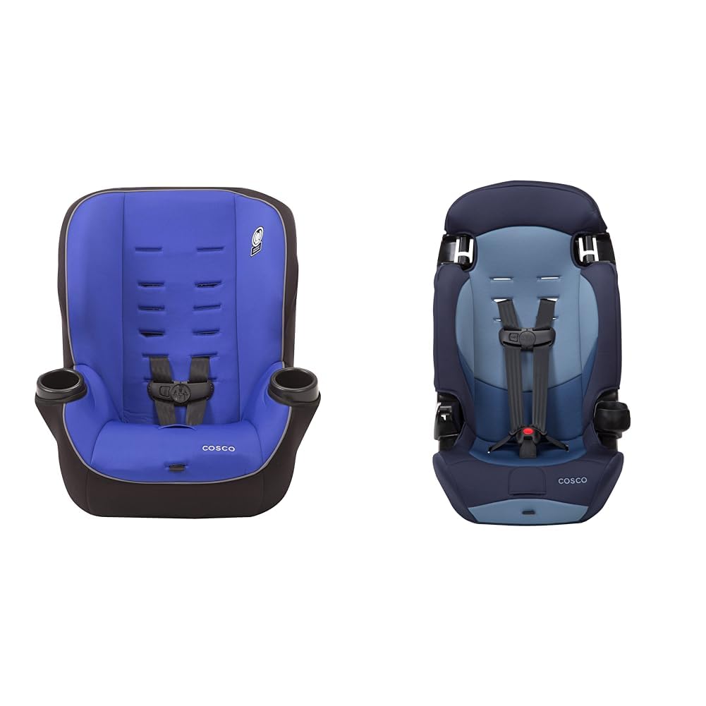 Cosco Onlook 2-in-1 Convertible Car Seat 5-40 lbs Rear-Facing and 22-40 lbs Forward-Facing and Finale DX Booster Seat Up to 100 lbs