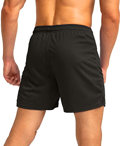 Men's Running Shorts with Zipper Pockets Quick Dry 5" Z842