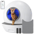 Self Cleaning Litter Box, Upgraded Automatic Cat Litter Box Self Cleaning for Multi Cats, 60L Smart Litter Box with Mat Safety Protection/Odor Removal 1-Year Machine KungFuPet W-arranty