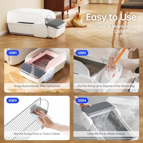 Self-Cleaning Automatic Cat Litter Box with App Control I321