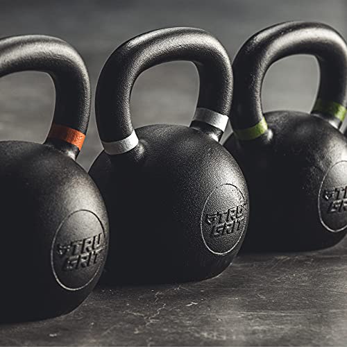 Cast Iron Kettlebell with Easy Grip Handle, Powder Coated H96455