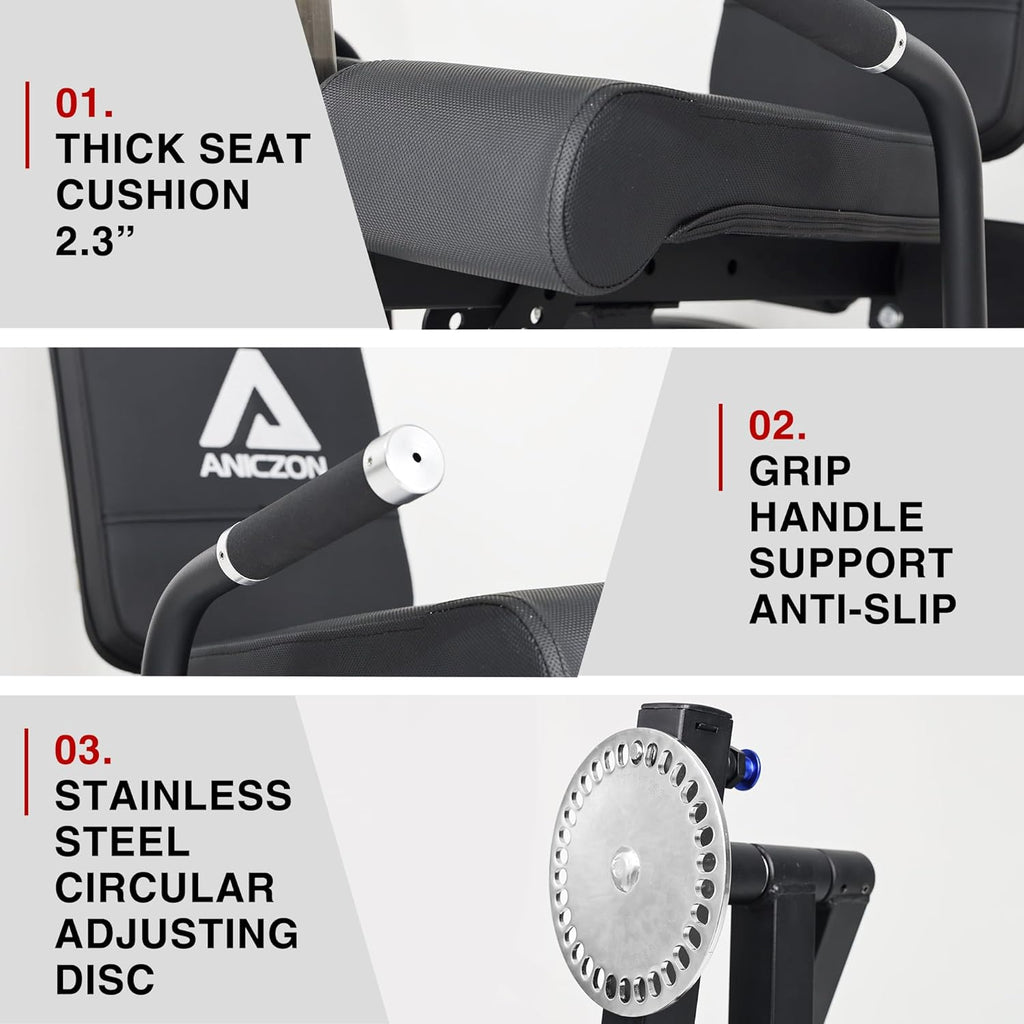 Leg Extension and Curl Machine with Adjustable Seat, Plate Loaded for Home Gym G3230