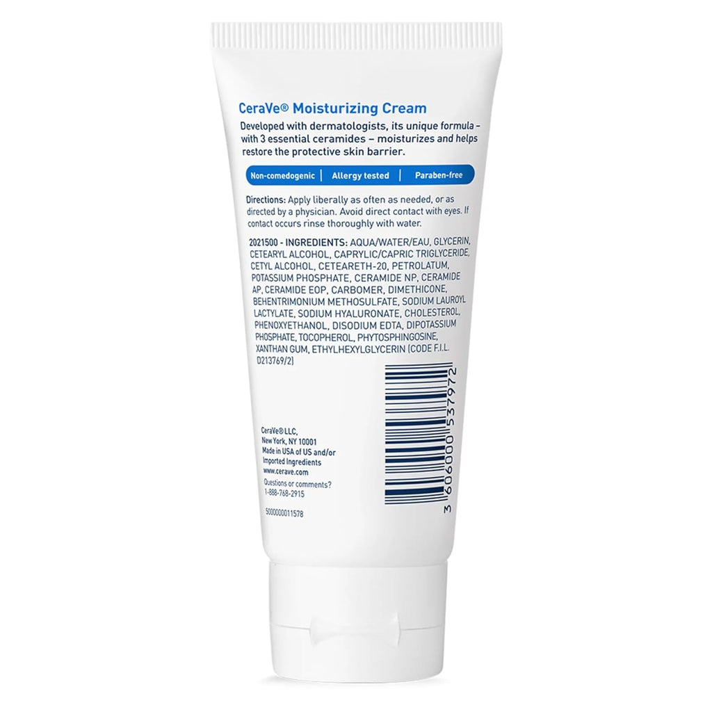Moisturizing Cream for Dry Skin, Travel Size, 3 Pack H3329