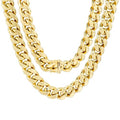 Nuragold 14k Yellow Gold 11mm Thick Miami Cuban Link Chain Necklace, Mens Jewelry Box Clasp 20" 22" 24" 26" 28" 30"