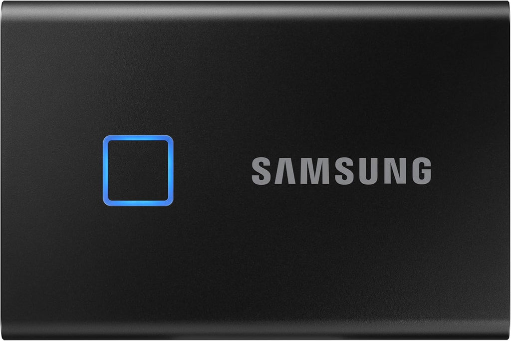 SAMSUNG T7 Touch Portable SSD 2TB ,up to 1050MB/s, USB 3.2 External Solid State Drive, Black (MU-PC2T0K/WW)