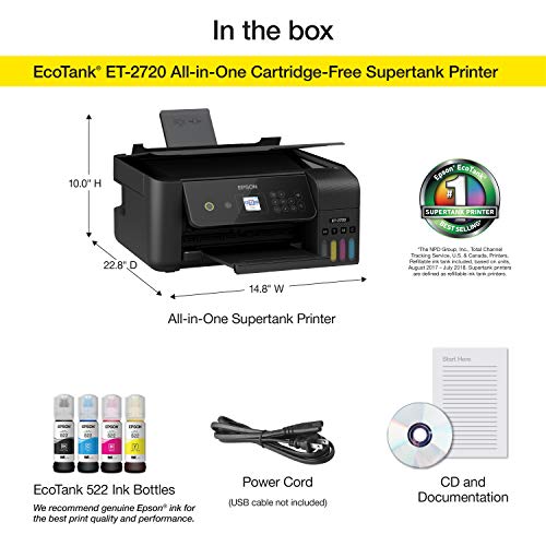 Wireless All-in-One Supertank Printer with Scanner and Copier X253
