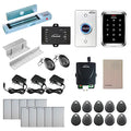 Visionis FPC-5292 One Door Access Control in Swinging Door 600lbs Maglock with VIS-3000 Outdoor Keypad/Reader with Mini Controller, No Software, EM Card, 1000 Users, Wireless Receiver with PIR Kit