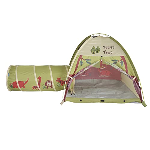 Kids Hide-Me Dome Tent and Crawl Tunnel Combo for Indoor/Outdoor Play I136