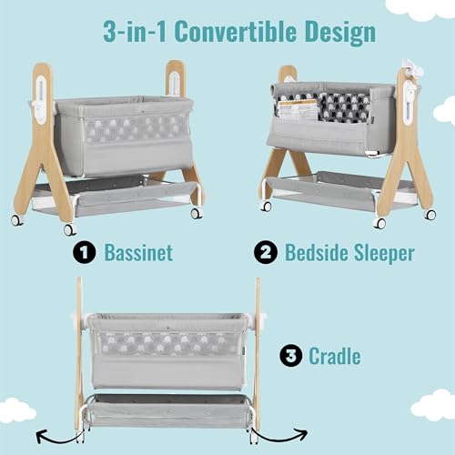 Bassinet and Bedside Sleeper in Black K54261