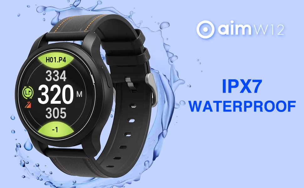 Golf GPS Watch with Full Color Touchscreen and Preloaded Courses H664