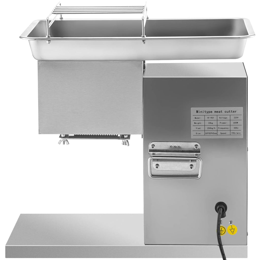 Commercial Meat Cutter Machine 1100 LB/H 3mm Stainless Steel Electric Food Slicer Z71032