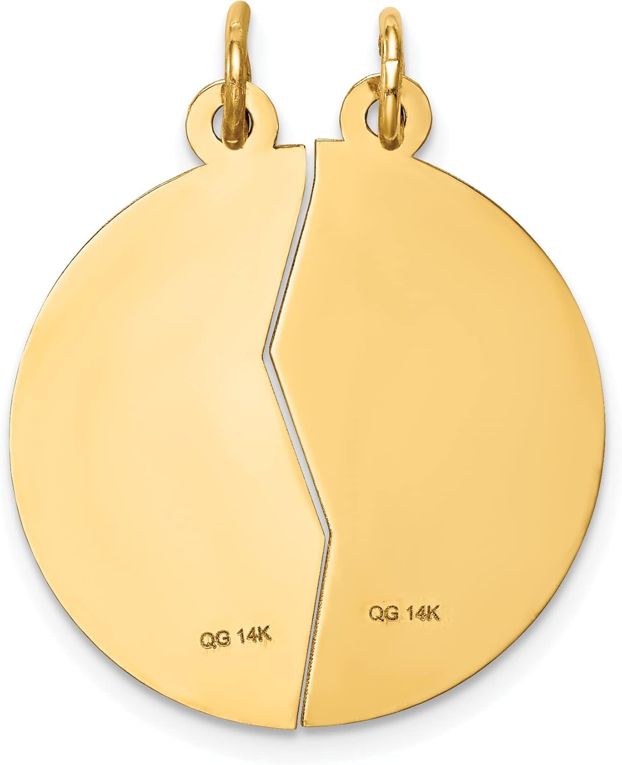 10K Yellow Gold Mizpah 2-Piece Pendant Charm D46896
