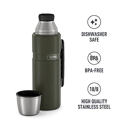 Stainless Steel Vacuum-Insulated Beverage Bottle, 40 Ounce T6342