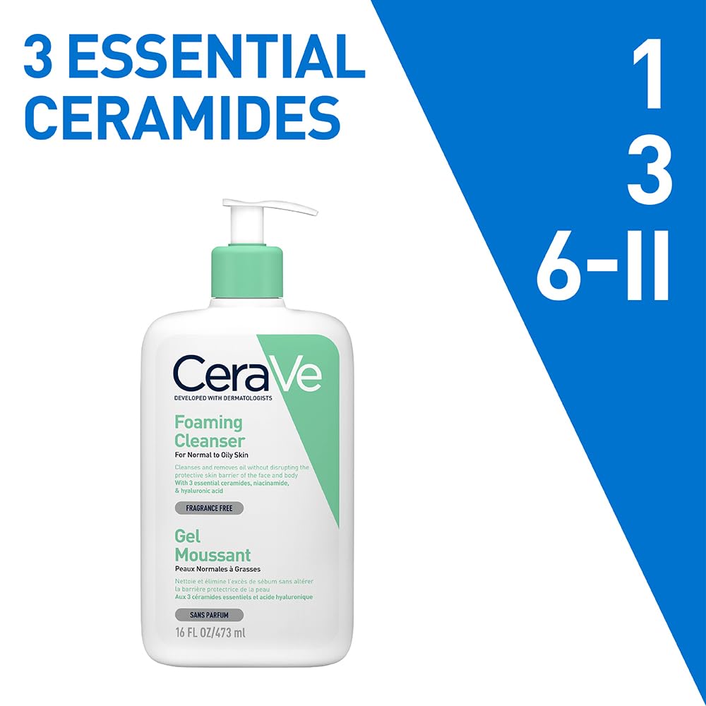 Foaming Facial Cleanser for Normal to Oily Skin, 473ml I457370